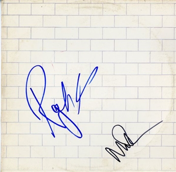 Roger Waters and Nick Mason Signed Pink Floyd “The Wall” Album Cover